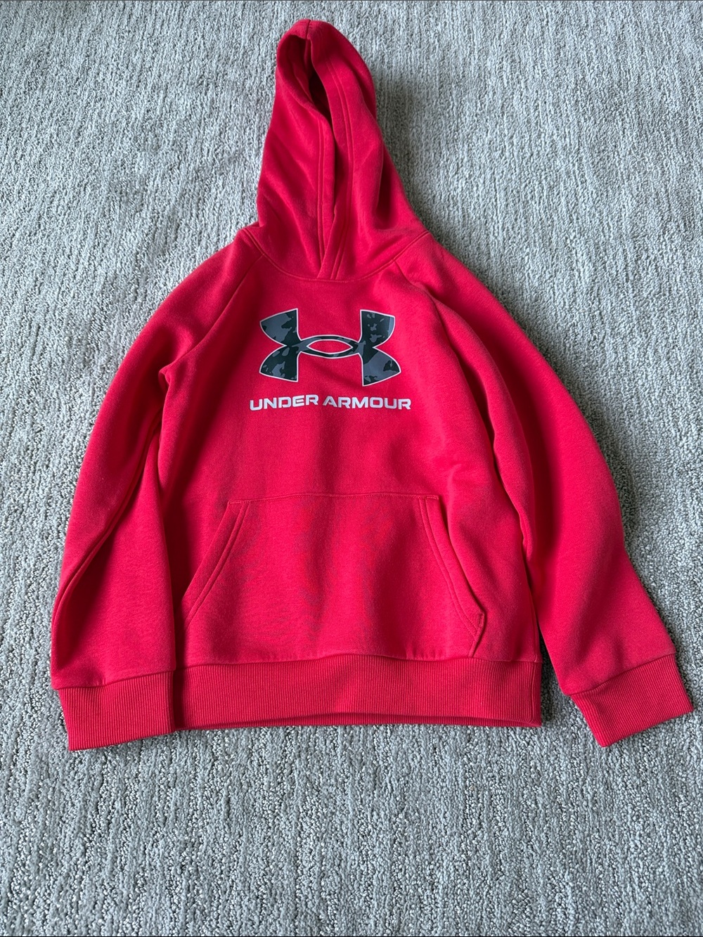 YS Red Under armour hoodie